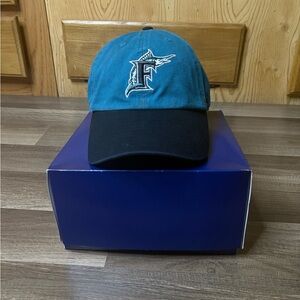Vintage 47 Mens Teal Green Florida Marlins Classic MLB Baseball Hat Cap One Size